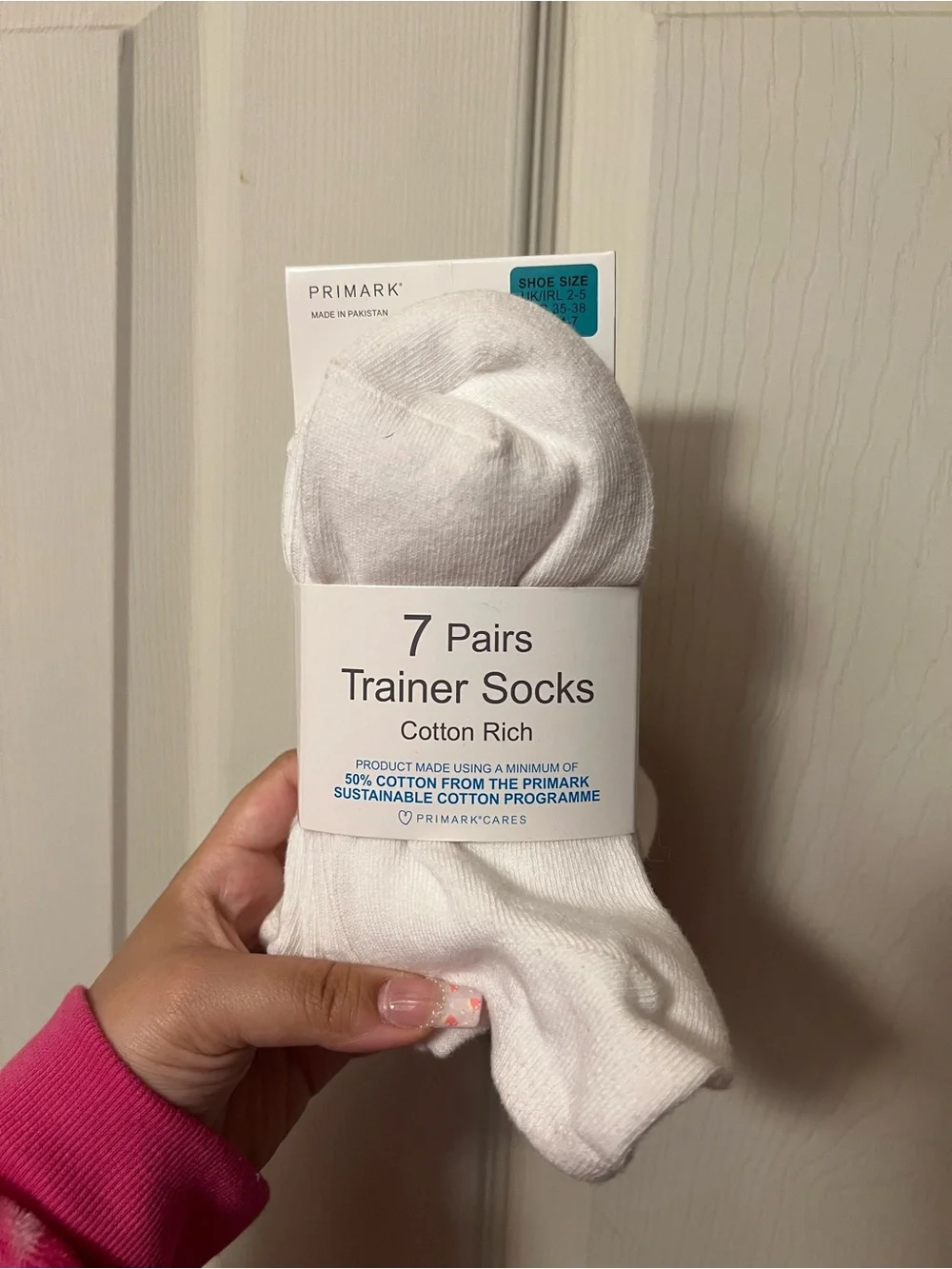 Primark White Trainer Socks - 7 Pairs
